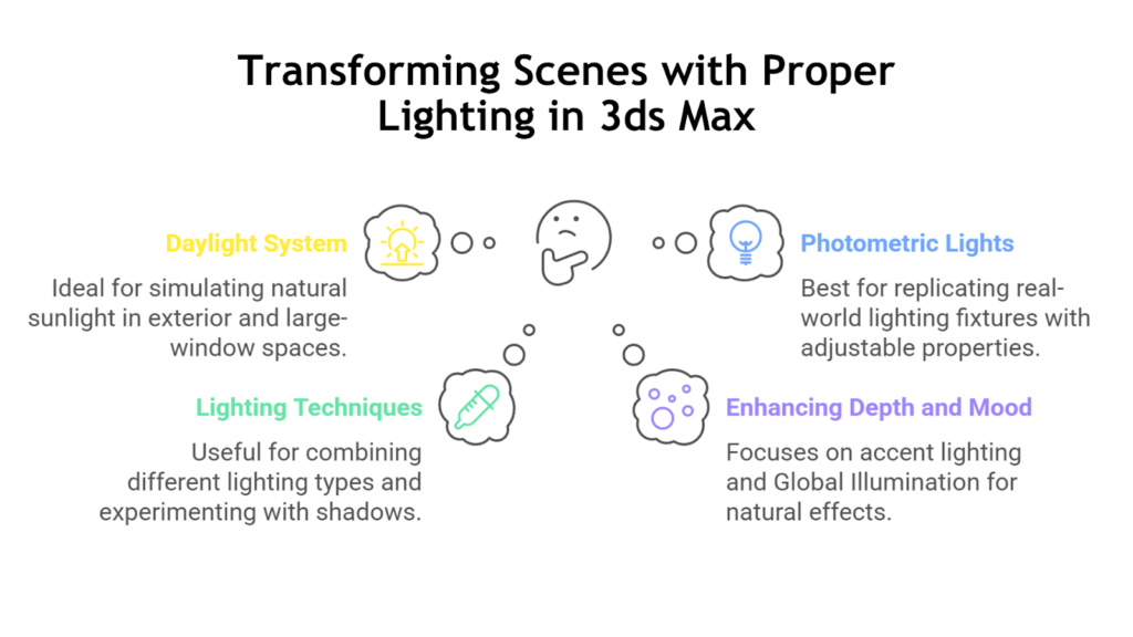 Transforming Scenes with Proper Lighting in 3ds Max